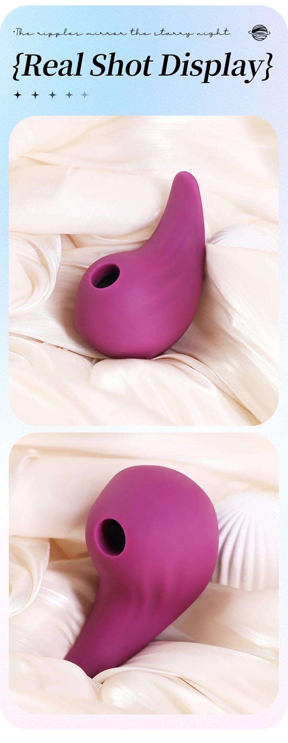 VelvetWave™ by AfterGlow | Suction Pulse Clitoral Stimulator