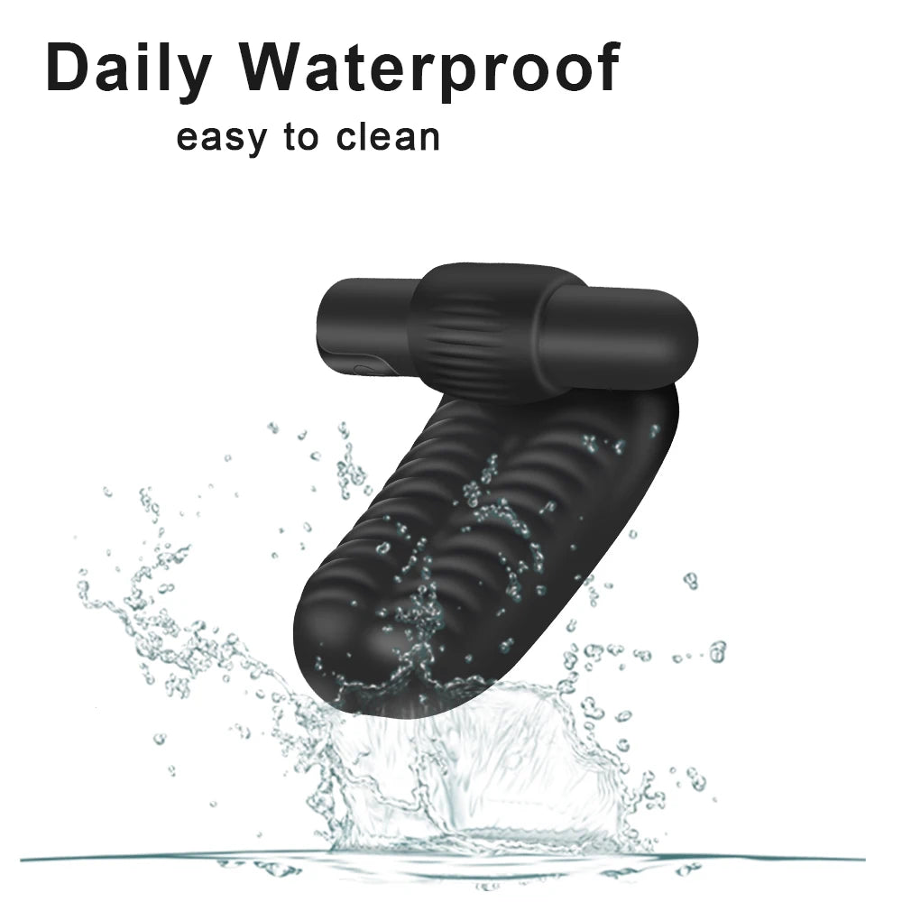 🖤 PulseGrip™ by AfterGlow™ – Dual-Point Finger Vibrator | G-Spot & Clit Stimulation Sleeve