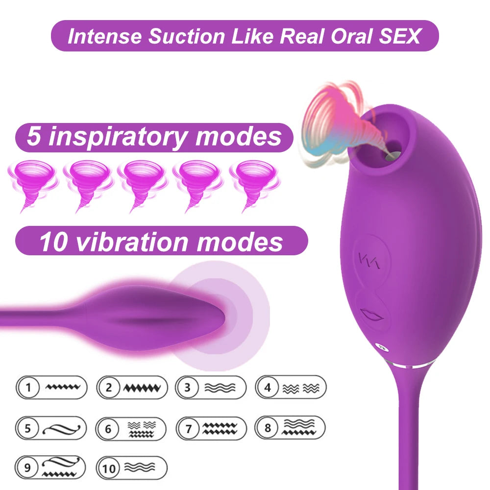 The Bloom by AfterGlow™ – Dual-Lick Rose Clit Sucker &  G-Spot Vibrator