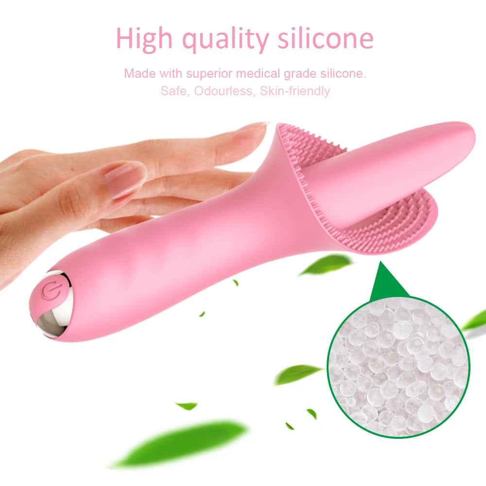 💓 LickRush by AfterGlow™  — 10-Mode Clit & G-Spot Tongue Vibrator