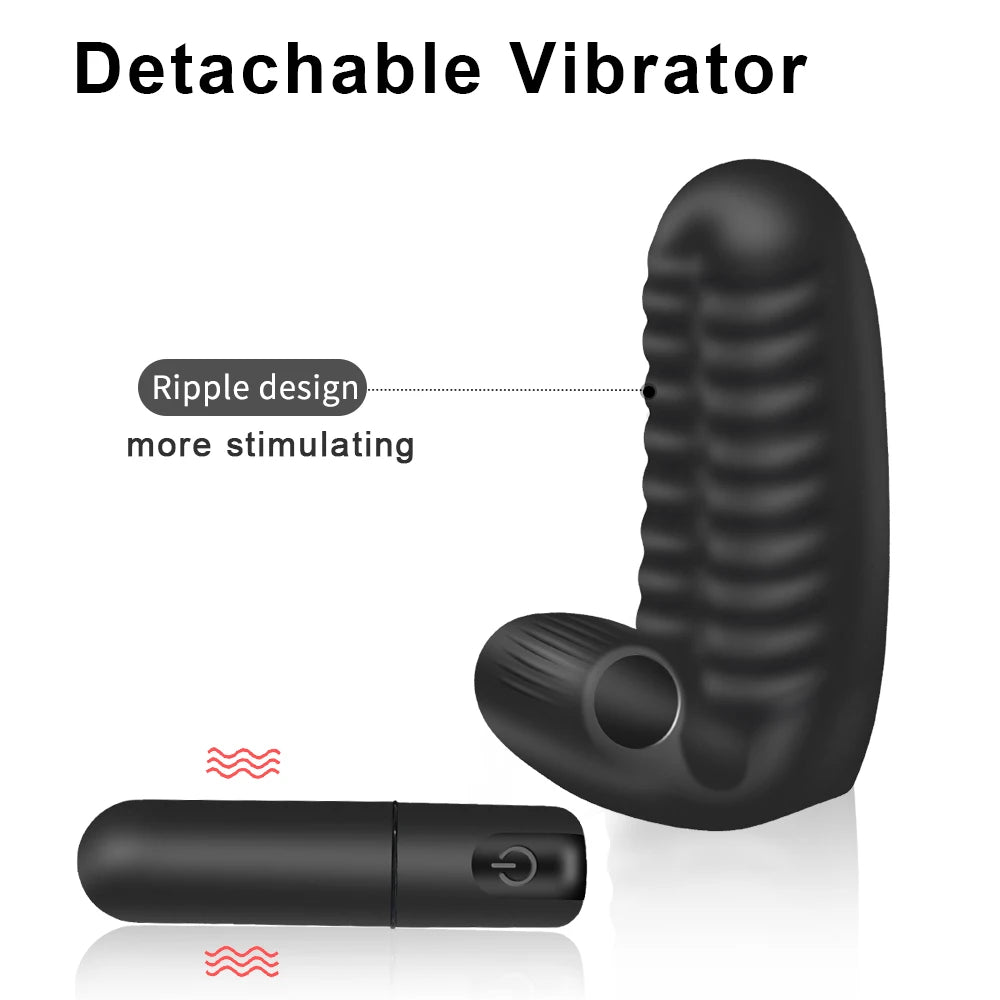 🖤 PulseGrip™ by AfterGlow™ – Dual-Point Finger Vibrator | G-Spot & Clit Stimulation Sleeve