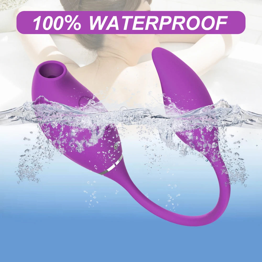 The Bloom by AfterGlow™ – Dual-Lick Rose Clit Sucker &  G-Spot Vibrator