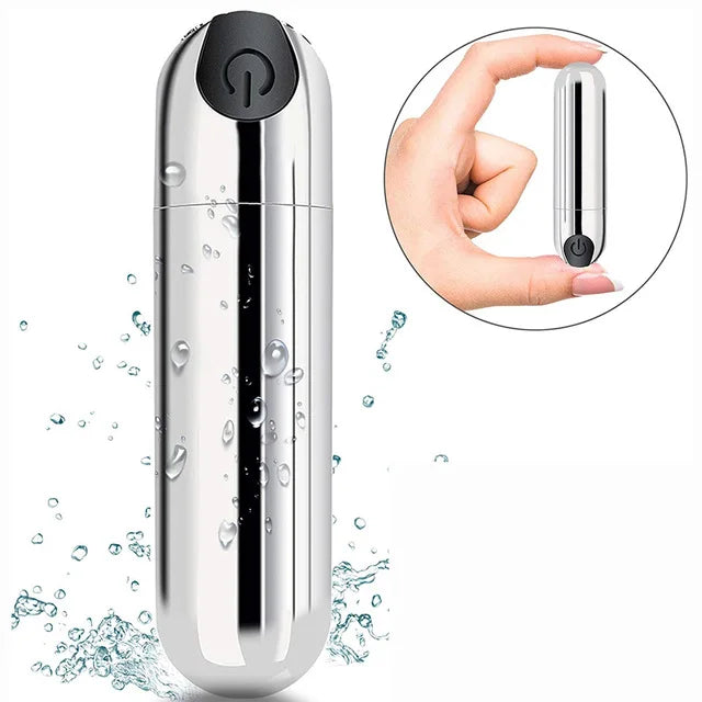 💖 MiniGlow Bullet Vibrator by AfterGlow™ – 10-Mode USB Rechargeable Clit Stimulator