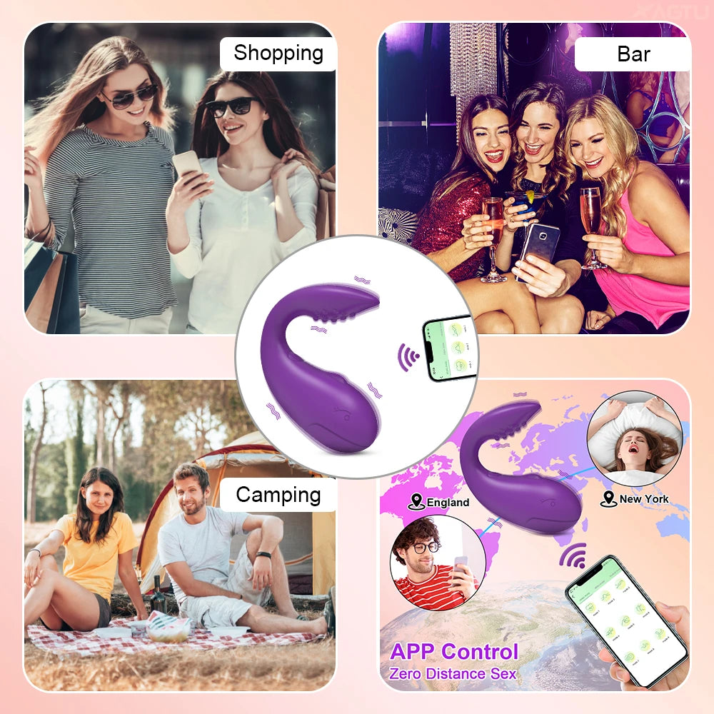 PulseLink by AfterGlow™ – App-Controlled G-Spot Vibrator – Wearable, Wireless, Long-Distance Love Egg