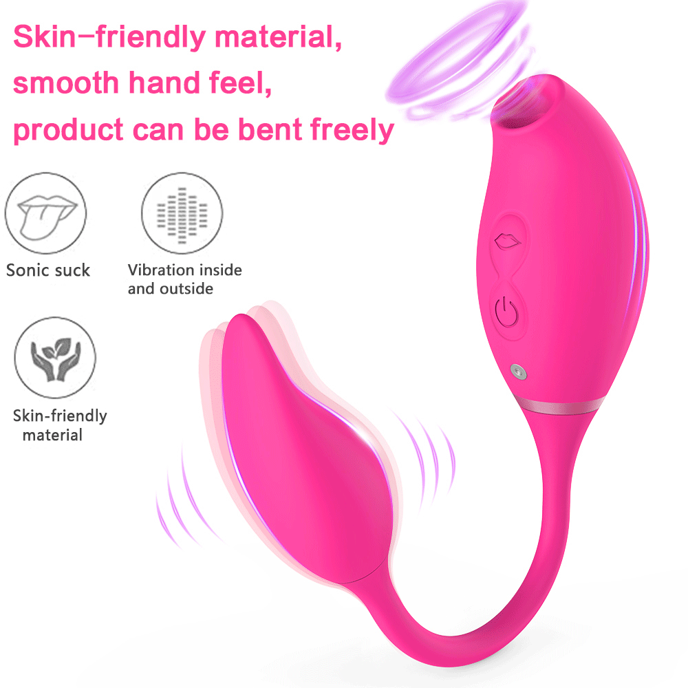 The Bloom by AfterGlow™ – Dual-Lick Rose Clit Sucker &  G-Spot Vibrator