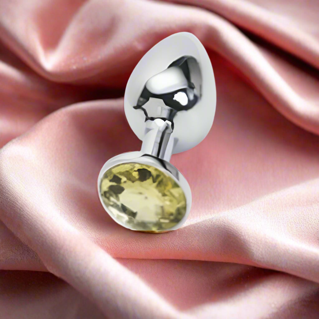 GildedGems™ by AfterGlow – Jeweled Gold Metal Butt Plug (3-Piece Set)