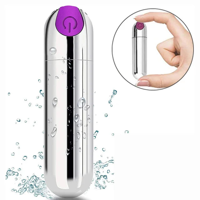 💖 MiniGlow Bullet Vibrator by AfterGlow™ – 10-Mode USB Rechargeable Clit Stimulator