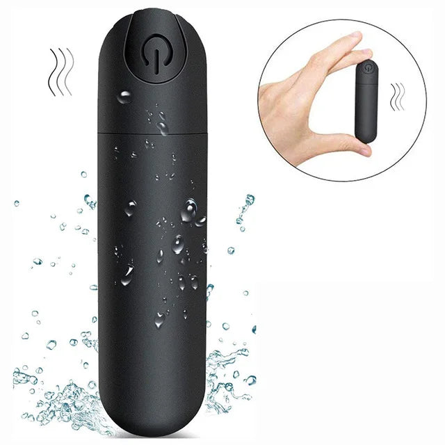💖 MiniGlow Bullet Vibrator by AfterGlow™ – 10-Mode USB Rechargeable Clit Stimulator